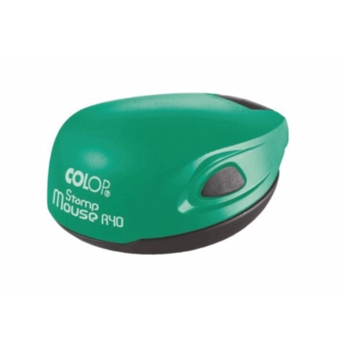 Սարք կնիքի Colop Stamp Mouse Green R40 40 մմ ||Оснастка для печати овальная Colop Stamp Mouse R40 40 мм зеленая