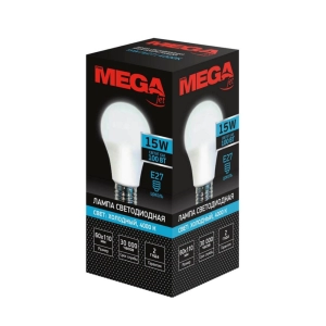 Լամպ Mega LED E27 15W 4000K ||Лампа светодиодная ProMega jet А 15Вт E27 4000К 1200Лм 240В