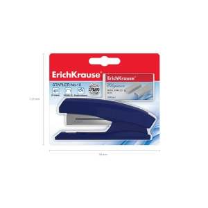 Կարիչ+ասեղ ErichKrause Elegance Classic կապույտ 20 թերթ 13905 ||Степлеригла ErichKrause Elegance Classic синий до 20 листов 13905 ||Stapler + needle ErichKrause Elegance Classic blue 20 sheets 13905