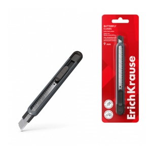 Դանակ գրասենյակային ErichKrause Butterfly Classic 9մմ 62033 ||Канцелярский нож ErichKrause Butterfly Classic 9мм 62033 ||Stationery knife ErichKrause Butterfly Classic 9mm 62033