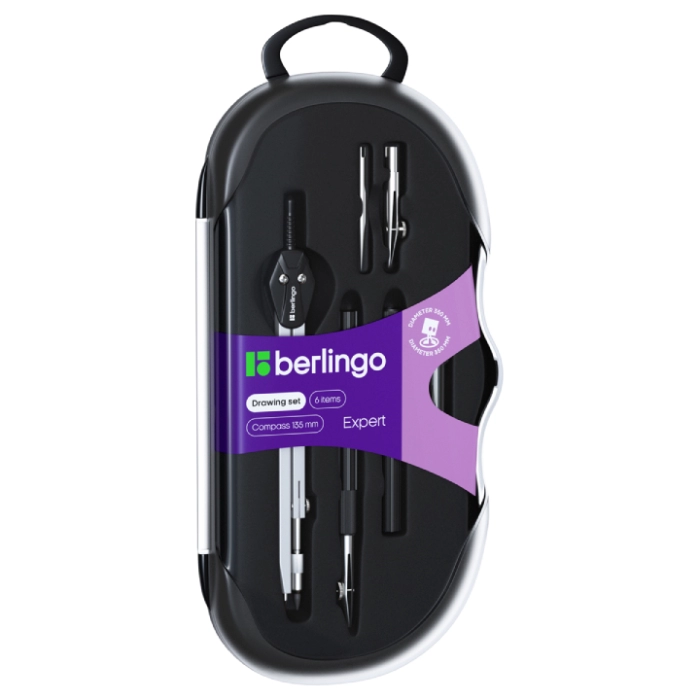 Կարկին Berlingo Expert 6 կտոր 00606 ||Готовальня Berlingo Expert 6 предметов 00606 ||Compass Berlingo Expert 6 items 00606 