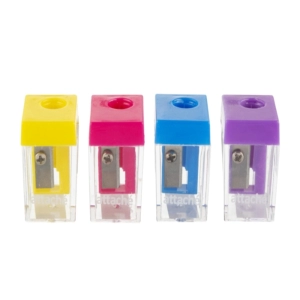 Սրիչ Attache 1384110 ||Точилка для карандашей Attache Economy пластиковая с прозрачным контейнером цвет ассорти