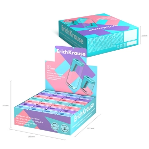 Սրիչ ErichKrause City Mini Pastel 61277 ||Точилка  ErichKrause City Mini Pastel 61277