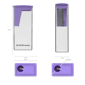 Սրիչ ErichKrause City Pastel 61275 ||Точилка ErichKrause City Pastel 61275 ||Sharpener ErichKrause City Pastel 61275 