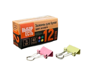 Սեղմակ Attache Economy 15մմ 12 հատ 1238038 ||Зажимы Attache Economy 15мм 12 шт. 1238038 ||Clips Attache Economy 15mm 12 pcs 1238038