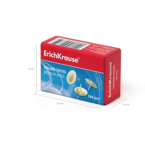 Կոճգամ ոսկեգույն ErichKrause Classic 100 հատ 24875 ||Кнопки золотые ErichKrause Classic 100 шт. 24875 
