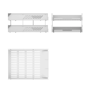 Դարակ պլաստմասե ErichKrause Classic 2 հարկ 55540 ||Лоток для бумаг и журналов ErichKrause Classic пластиковый 2 секции 55540