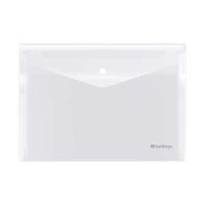 Թղթապանակ կոճակով Berlingo թափանցիկ A4 04106 ||Папка-конверт на кнопке Berlingo прозрачный A4 04106 ||Envelope folder on the button Berlingo transparent A4 04106