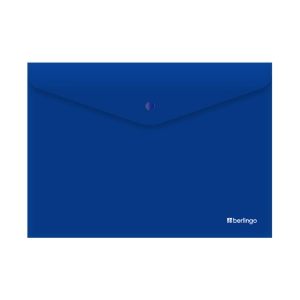 Թղթապանակ կոճակով Berlingo կապույտ A4 352680 ||Папка-конверт на кнопке Berlingo синий A4 352680 ||Envelope folder on the button Berlingo blue A4 352680