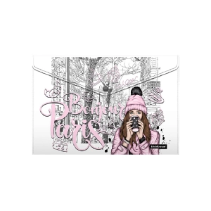 Թղթապանակ կոճակով ErichKrause Dreamy Girls A4 54911 ||Папка-конверт на кнопке пласт. ErichKrause Dreamy Girls обшитая с текстильной вставкой A4 54911 ||Envelope folder on the button ErichKrause Dreamy Girls A4 54911