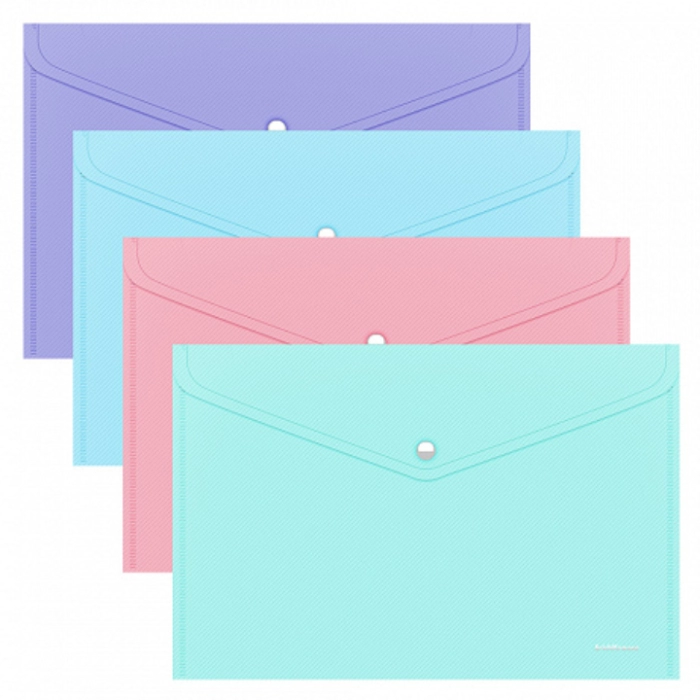 Թղթապանակ կոճակով ErichKrause A4 50322 ||Папка-конверт на кнопке ErichKrause A4 50322 ||Envelope folder on the button ErichKrause A4 50322