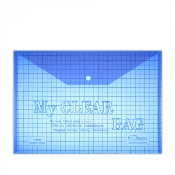 Թղթապանակ կոճակով Flamingo Myclear Bag A4 