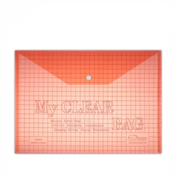 Թղթապանակ կոճակով Flamingo Myclear Bag A4 