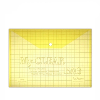 Թղթապանակ կոճակով Flamingo Myclear Bag A4 