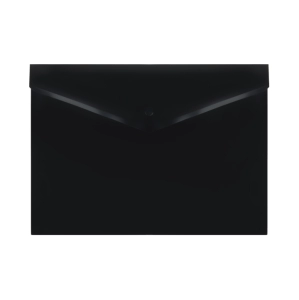 Թղթապանակ կոճակով СТАММ սև A4 31312 ||Папка-конверт на кнопке СТАММ черный A4 31312 ||Envelope folder on the button СТАММ black A4 31312 