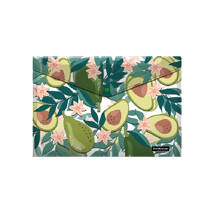 Թղթապանակ կոճակով ErichKrause Avocado Dusk A4 55323 ||Папка-конверт на кнопке пласт. ErichKrause Avocado Dusk A4 55323 ||Envelope folder on the button ErichKrause Avocado Dusk A4 55323