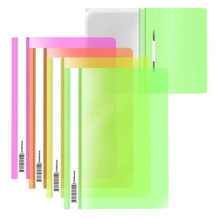 Արագակար ErichKrause Fizzy Neon A4 50030 ||Папка-скоросшиватель пластиковая ErichKrause Fizzy Neon A4 50030 ||Plastic binder folder ErichKrause Fizzy Neon A4 50030