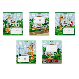 Տետր տողանի ErichKrause Cool Giraffe 18 թերթ 53733 ||Тетрадь в строку ErichKrause Cool Giraffe 18 листов 53733 ||Notebook lines ErichKrause Cool Giraffe 18 sheets 53733