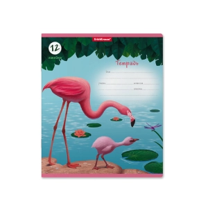 Տետր տողանի ErichKrause Flamingo 12 թերթ 54184 ||Тетрадь в строку ErichKrause Flamingo 12 листов 54184 ||Notebook lines ErichKrause Flamingo 12 sheets 54184