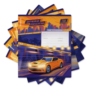 Տետր տողանի ErichKrause Sport Car 18 թերթ 60567 ||Тетрадь в строку ErichKrause Sport Car 18 листов 60567 ||Notebook lines ErichKrause Sport Car 18 sheets 60567