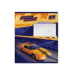 Տետր տողանի ErichKrause Sport Car 18 թերթ 60567 ||Тетрадь в строку ErichKrause Sport Car 18 листов 60567 ||Notebook lines ErichKrause Sport Car 18 sheets 60567