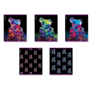 Տետր վանդակավոր ErichKrause Jelly Bear 48 թերթ 63305 ||Тетрадь в клетку ErichKrause Jelly Bear 48 листов 63305 ||Notebook cages ErichKrause Jelly Bear 48 sheets 63305