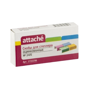 Կարիչի ասեղ Attache №24/6 1722256 ||Скобы для степлера Attache №24/6 1722256 ||Staples Attache №24/6 1722256