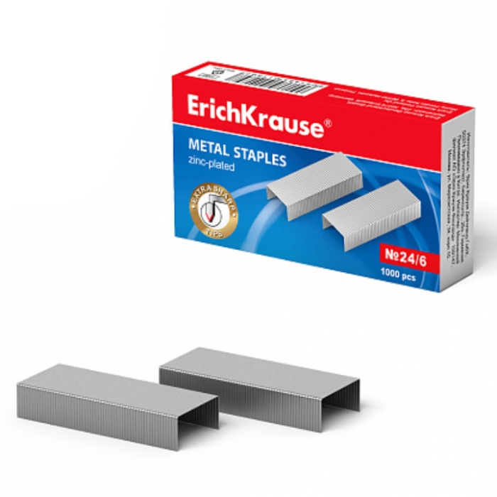 Կարիչի ասեղ ErichKrause №24/6 1189 ||Скобы для степлера ErichKrause №24/6 1189 ||Staples ErichKrause №24/6 1189 