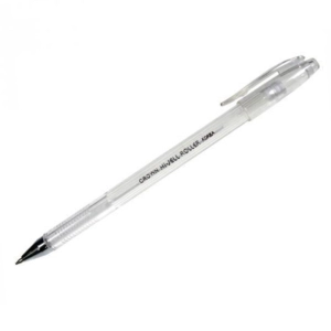 Գրիչ գելային Crown Hi-Jell Pastel սպիտակ 0,8 մմ ||Ручка гелевая Crown Hi-Jell Pastel пастель белая, 0,8 мм