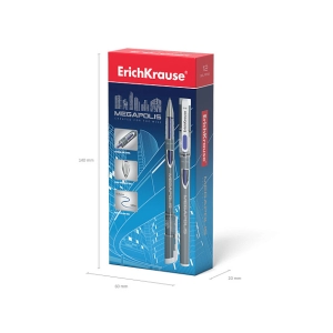 Գրիչ կապույտ գելային ErichKrause MEGAPOLIS Stick 0.5մմ ||Ручка гелевая синяя ErichKrause MEGAPOLIS Stick 0.5мм 