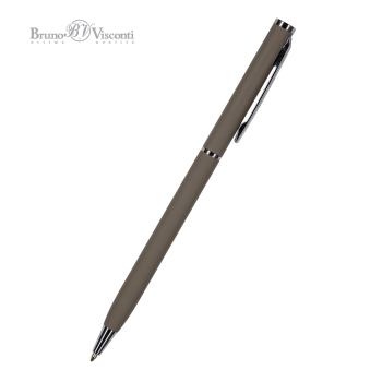 Ручка шариковая автоматическая BrunoVisconti® "PALERMO" цвет корпуса серый 0.7 мм, в тубе Арт. 20-0250/13