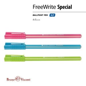 Գրիչ գնդիկավոր B&V FreeWrite կապույտ 0,7մմ 20-0327/04 ||Ручка шариковая B&V FreeWrite синяя 0,7мм 20-0327/04 ||Ballpoint pen B&V FreeWrite blue 0,7mm 20-0327/04