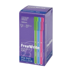 Գրիչ գնդիկավոր B&V FreeWrite կապույտ 0,7մմ 20-0327/04 ||Ручка шариковая B&V FreeWrite синяя 0,7мм 20-0327/04 ||Ballpoint pen B&V FreeWrite blue 0,7mm 20-0327/04