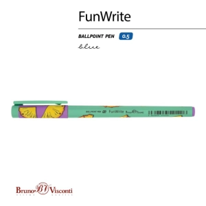 Գրիչ գնդիկավոր B&V FunWrite կապույտ 0,5մմ ||Ручка шариковая B&V FunWrite синяя 0,5мм ||Ballpoint pen B&V FunWrite blue 0,5mm