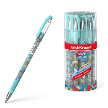 Ручка шариковая ErichKrause ColorTouch Stick Emerald Wave 0.7, цвет чернил синий 50819