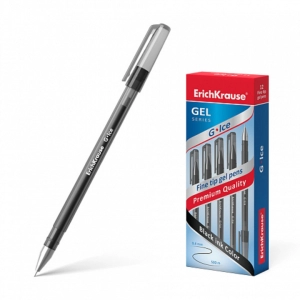 Գրիչ գնդիկավոր ErichKrause G-Ice Stick սև 0,5մմ 39004 ||Ручка шариковая ErichKrause G-Ice Stick черная 0,5мм 39004 ||Ballpoint pen ErichKrause G-Ice Stick black 0,5mm 39004 