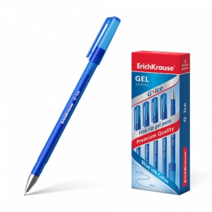 Գրիչ գելային ErichKrause G-Ice Stick կապույտ 0,5մմ 39003 ||Ручка гелевая ErichKrause G-Ice Stick синяя 0,5мм 39003 ||Gel ink pen ErichKrause G-Ice Stick blue 0,5mm 39003