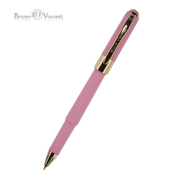 Ручка шариковая BrunoVisconti® 0,5 мм, синяя Monaco (коричневый корпус) 20-0125/18