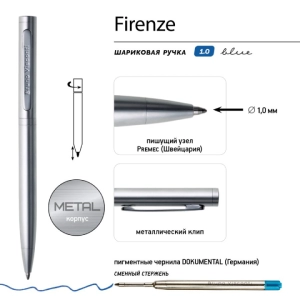 Գրիչ գնդիկավոր տուփով B&V FIRENZE կապույտ 1մմ 20-0303/1 ||Шариковая ручка в коробке B&V FIRENZE синяя 1мм 20-0303/1 ||Ballpoint pen in a box B&V FIRENZE blue 1mm 20-0303/1