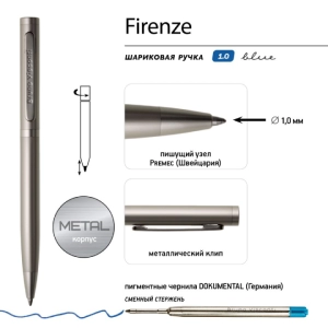 Գրիչ գնդիկավոր տուփով B&V FIRENZE կապույտ 1մմ 20-0302/5 ||Шариковая ручка в коробке B&V FIRENZE синяя 1мм 20-0302/5 ||Ballpoint pen in a box B&V FIRENZE blue 1mm 20-0302/5