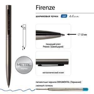 Գրիչ գնդիկավոր տուփով B&V FIRENZE կապույտ 1մմ 20-0304/5 ||Шариковая ручка в коробке B&V FIRENZE синяя 1мм 20-0304/5 ||Ballpoint pen in a box B&V FIRENZE blue 1mm 20-0304/5