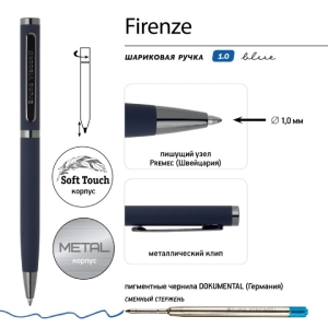 Գրիչ գնդիկավոր տուփով B&V FIRENZE կապույտ 1մմ 20-0299/6 ||Шариковая ручка в коробке B&V FIRENZE синяя 1мм 20-0299/6 ||Ballpoint pen in a box B&V FIRENZE blue 1mm 20-0299/6