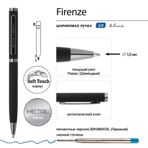 Գրիչ գնդիկավոր տուփով B&V Firenze կապույտ 1մմ 20-0298-12 ||Шариковая ручка в коробке B&V Firenze синяя 1мм 20-0298-12 ||Ballpoint pen in a box B&V Firenze blue 1mm 20-0298-12