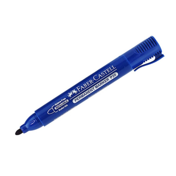 Մարկեր պերմանենտ Faber-Castell կապույտ 2-3մմ ||Перманентный маркер Faber-Castell синий 2-3мм ||Permanent marker Faber-Castell blue 2-3mm 