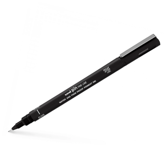 Լայներ Uni-Ball Uni-Pin Line Black 0,05 մմ ||Ручка капиллярная Uni-Ball 0,05 мм