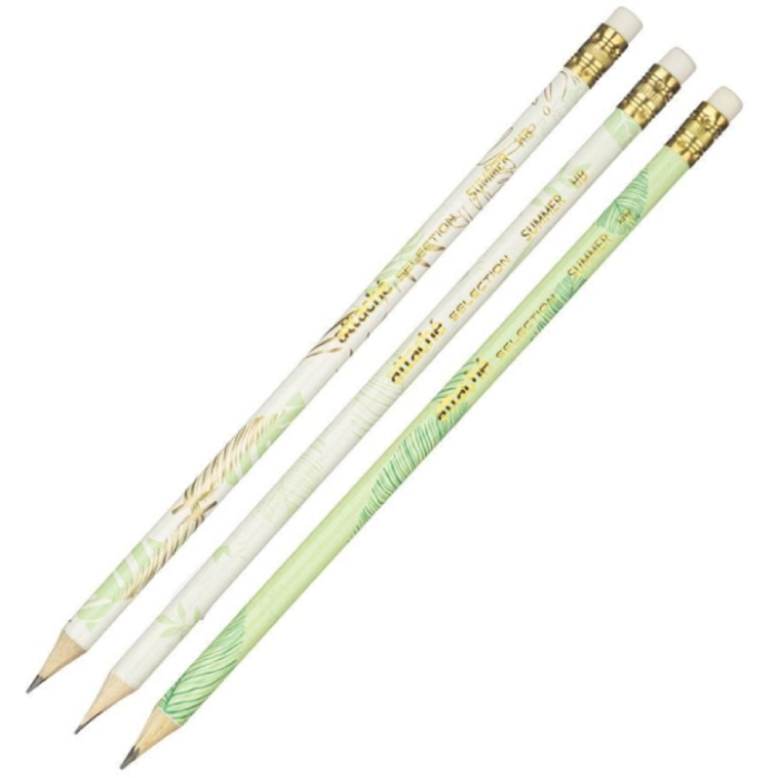 Մատիտ գրաֆիտե Attache Selection HB 1098090 ||Карандаш чернографитный Attache Selection Summer HB заточенный с ластиком корпус в ассортименте, 6 штук в упаковке