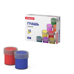 Գուաշ ErichKrause 12 գույն 17 մլ 50544 || Гуашь ErichKrause 12 цветов по 17 мл 50544