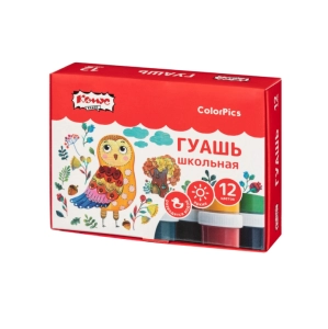 Գուաշ Комус Класс ColorPics 12 գույն 10մլ 741558 ||Гуашь Комус Класс ColorPics 12 цветов 10мл 741558 ||Gouache Комус Класс ColorPics 12 colors 10ml 741558