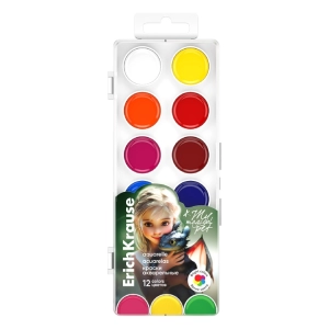 Ջրաներկ ErichKrause Magic pet 12 գույն 62983 ||Краски акварельные ErichKrause Magic pet 12 цветов 62983 ||Watercolor paints ErichKrause Magic pet 12 colors 62983 