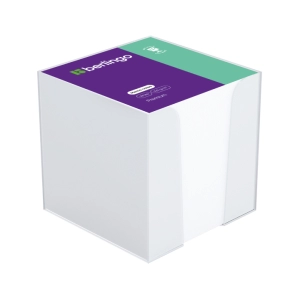 Թուղթ նշումի տրցակով Berlingo 90x90x90մմ 8608 ||Бумага с подставкой для заметок Berlingo 90x90x90мм 8608 ||Paper with a stand for notes Berlingo 90x90x90mm 8608 